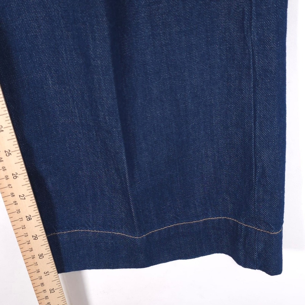 ZARA Women's Wide Leg Jeans US 6 EU 38 High Waist Blue Dark - Picture 7 of 11